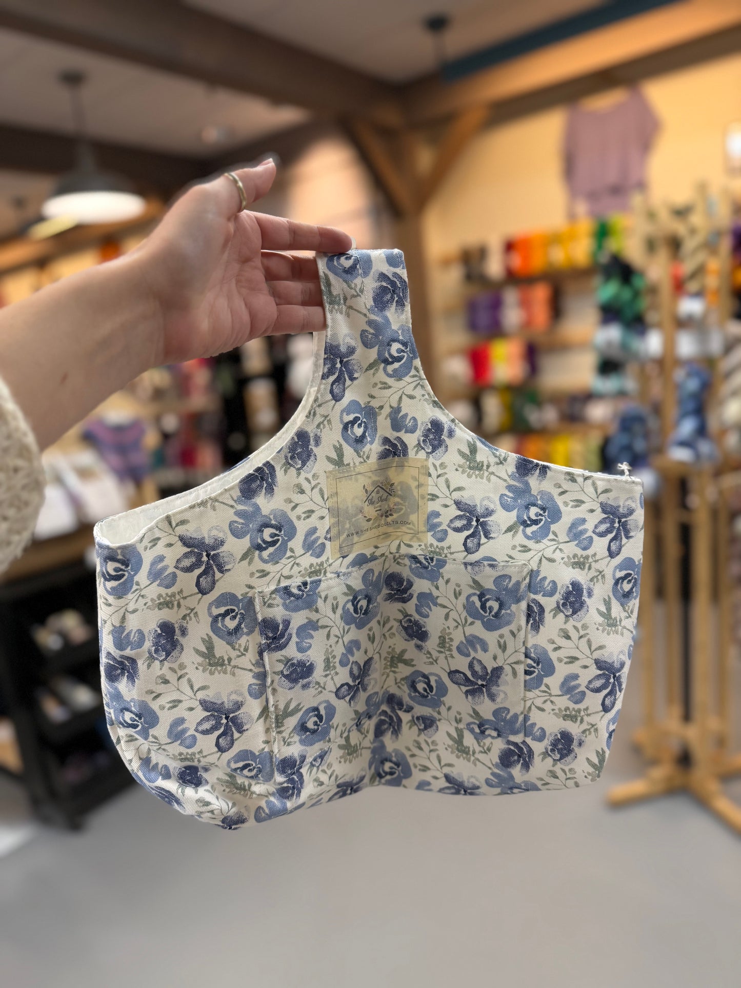 She Shed Quilts Fabric Project Bag