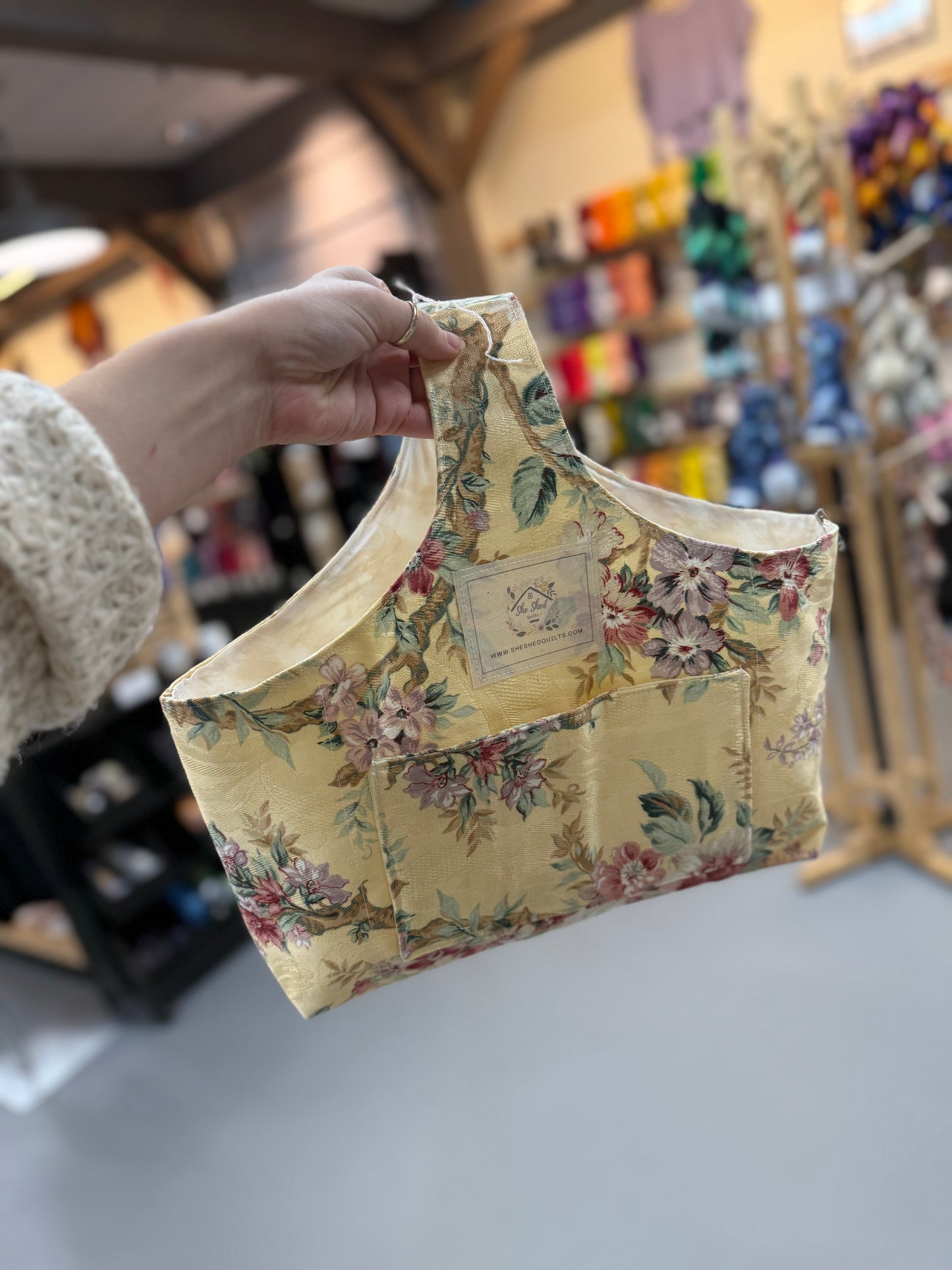 She Shed Quilts Fabric Project Bag