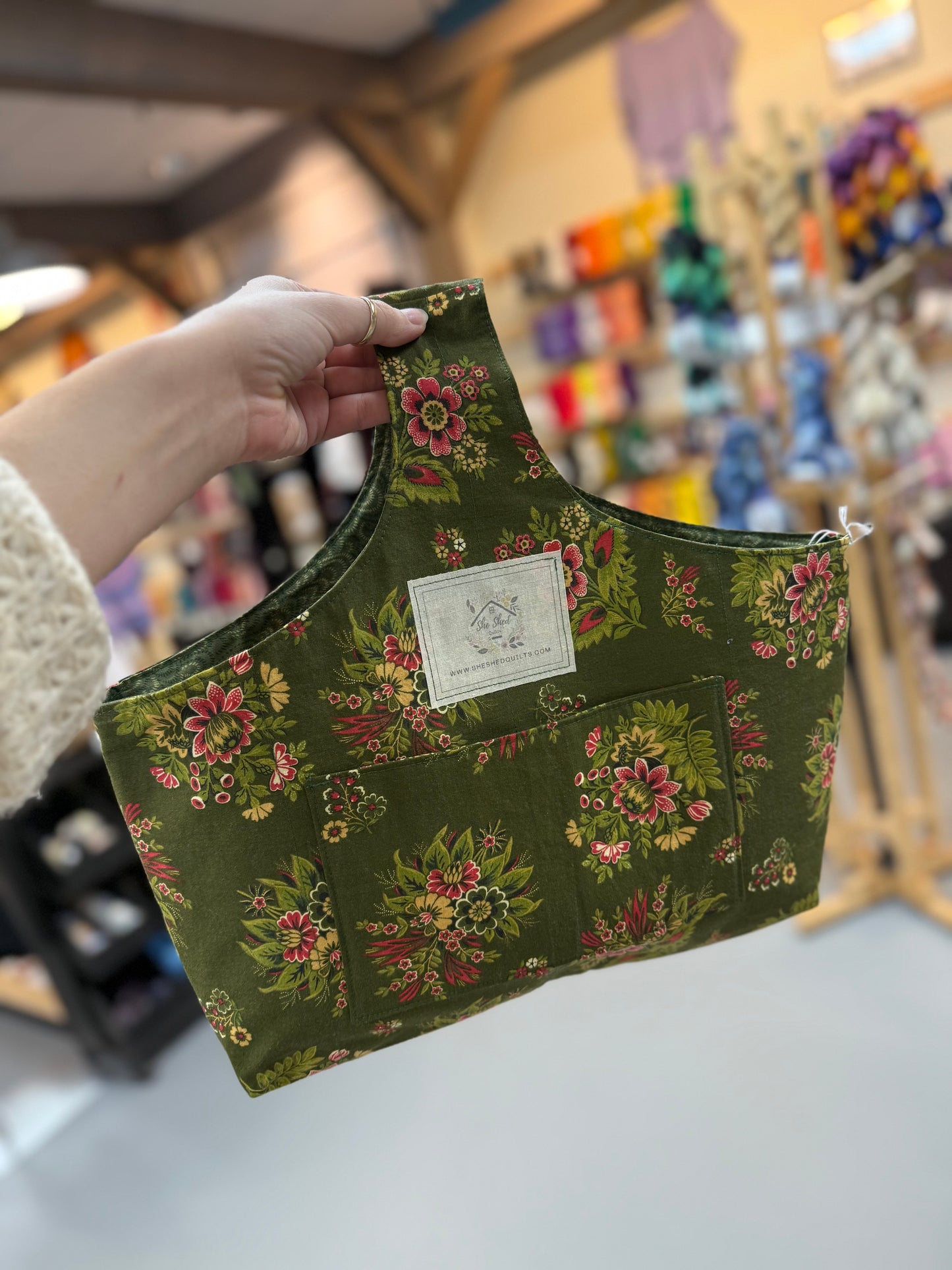 She Shed Quilts Fabric Project Bag