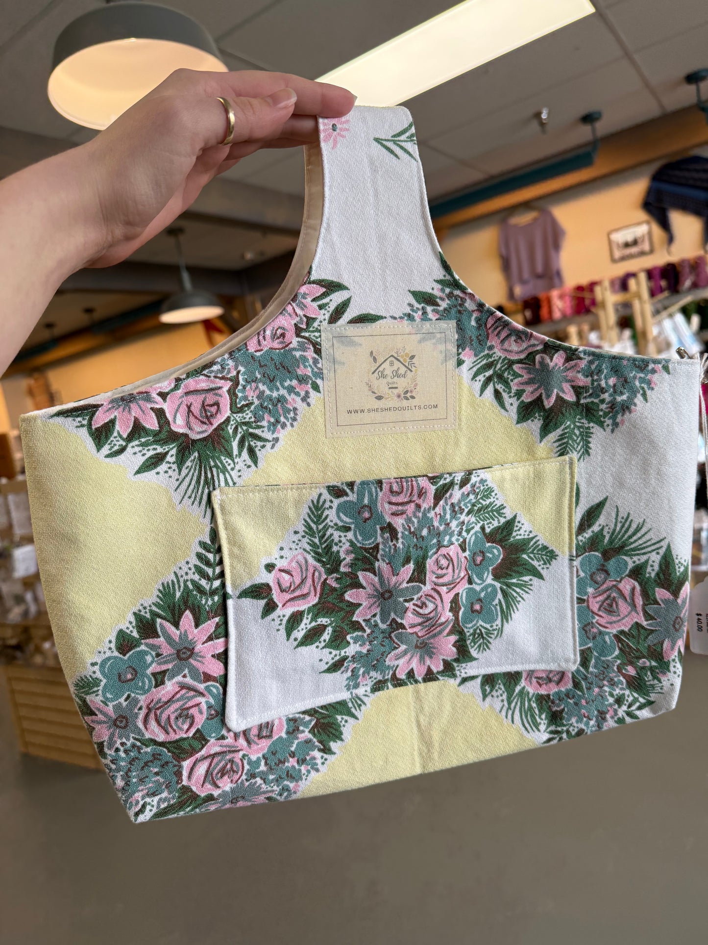 She Shed Quilts Fabric Project Bag