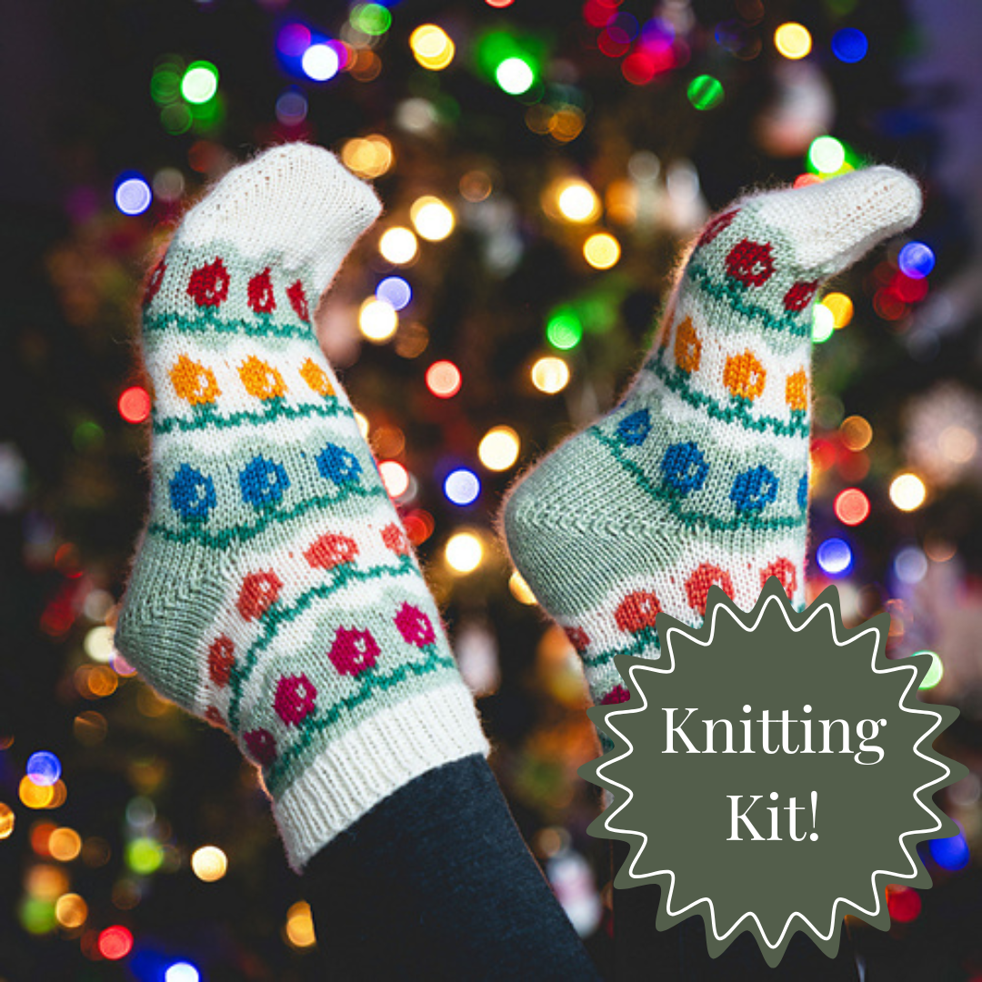 Trim the Tree Socks Knitting Kit