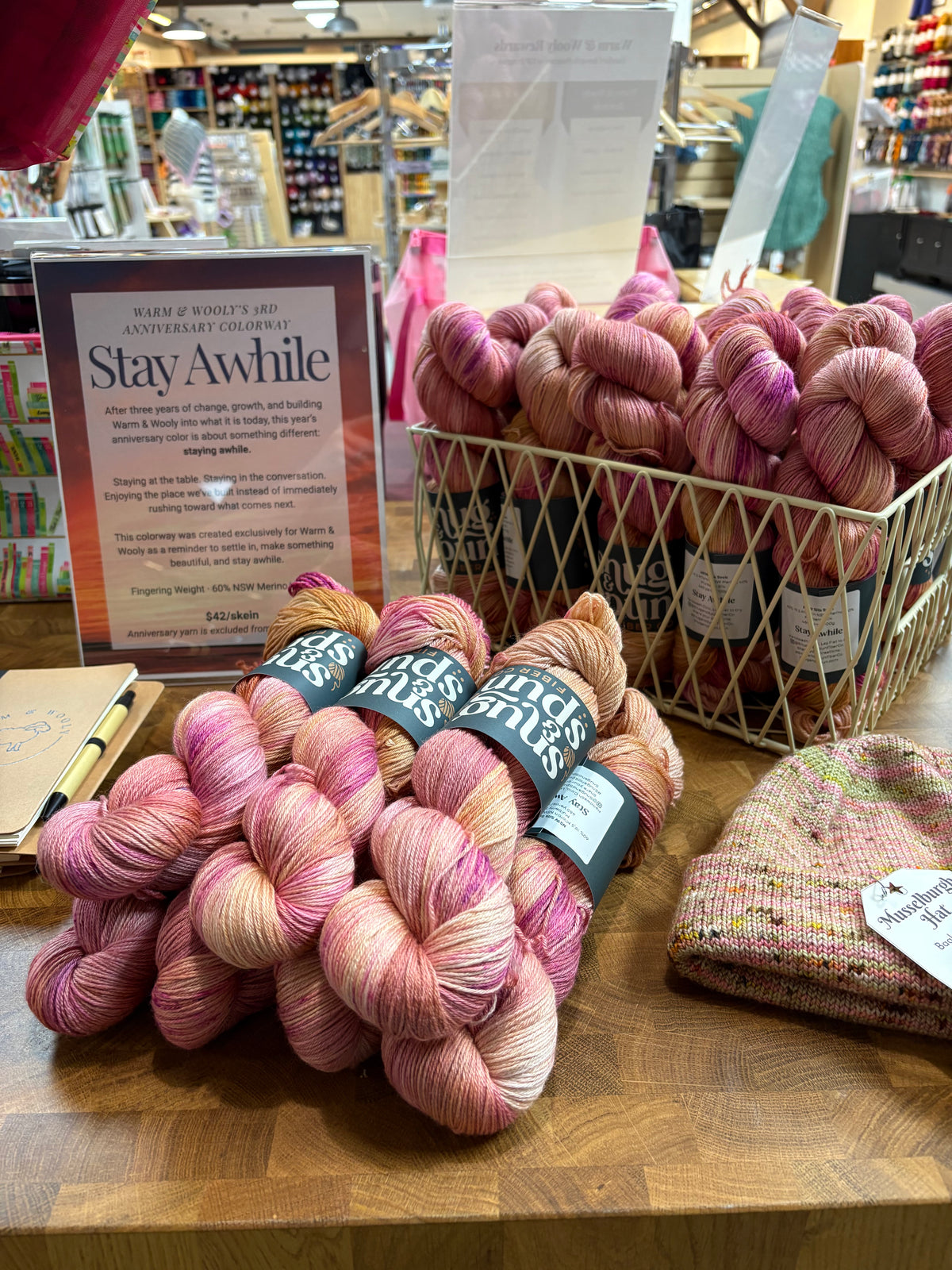 Stay Awhile — Warm & Wooly 3rd Anniversary Exclusive