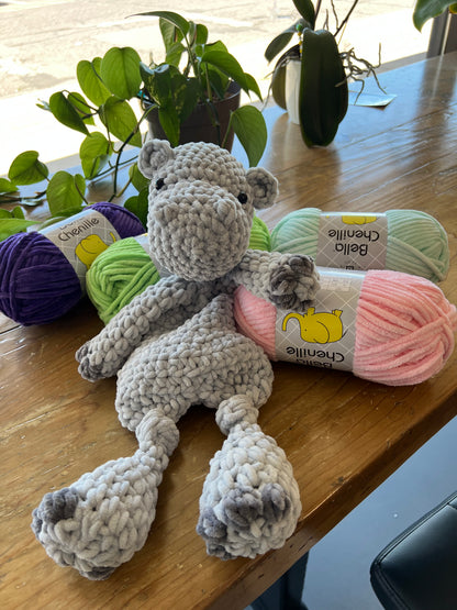 Crochet 201:  Hendrix Hippo Lovey