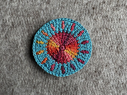 Tunisian 201: Little Sun Coasters