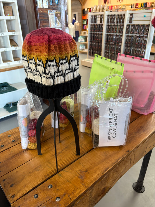 Sinister Cat Hat or Cowl Knitting Kit