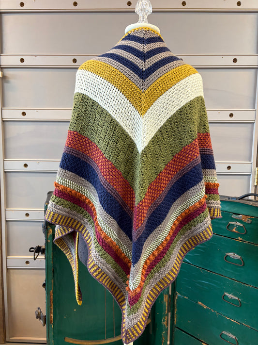 Tunisian Sampler Shawl Crochet Kit