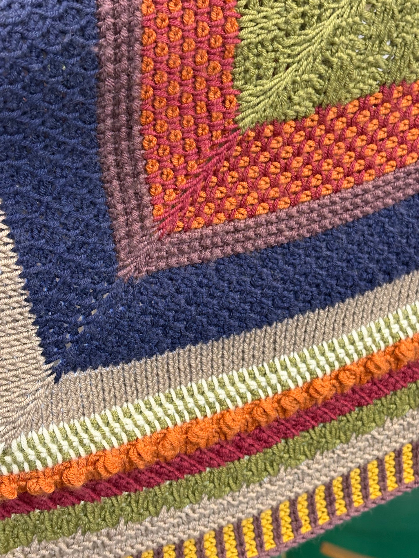 Tunisian Sampler Shawl Crochet Kit