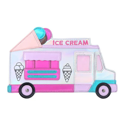 Ice Cream Truck Shape Ladies Novelty Handbag