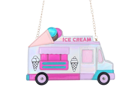 Ice Cream Truck Shape Ladies Novelty Handbag