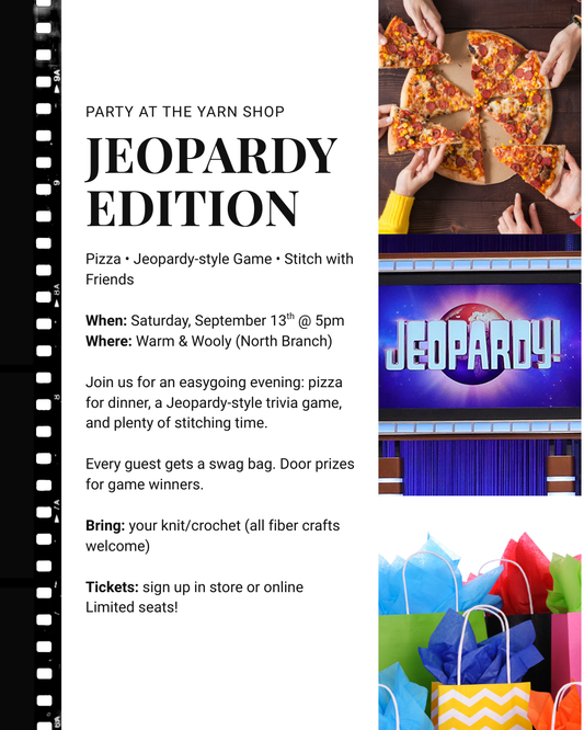 Party at the Yarn Shop: Jeopardy Edition