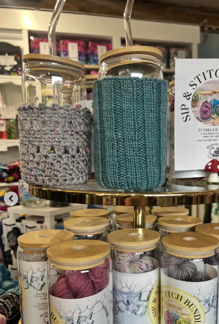 Countryside Tumbler Cozy Kits (Knit & Crochet)