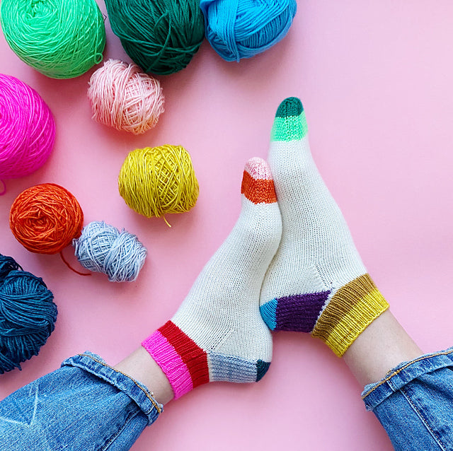 Weekend Shorty Socks (Knitting) Kit
