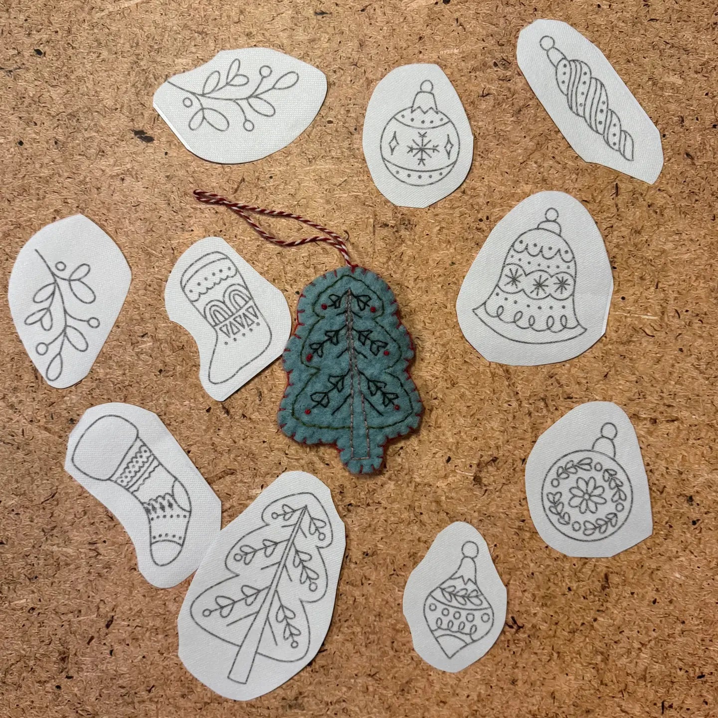 Scandi Christmas Stick N Stitch Pack