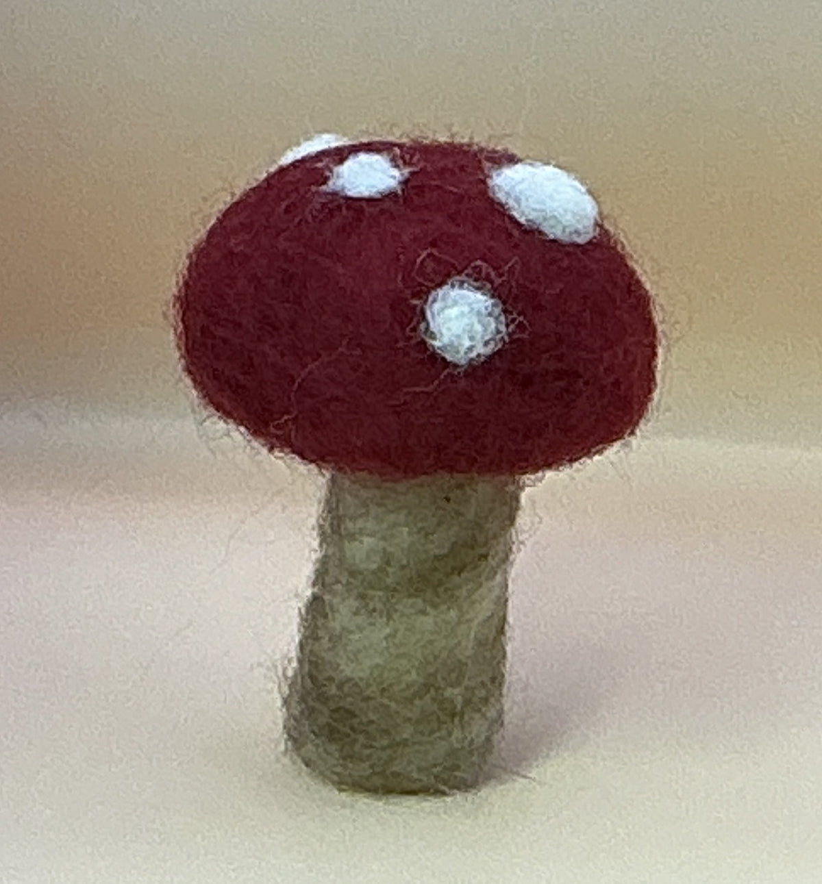 Needle Felting 102:  Needle Felted Amanita Mushroom