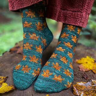 Autumn Leaves Sock (Knitting) Kit