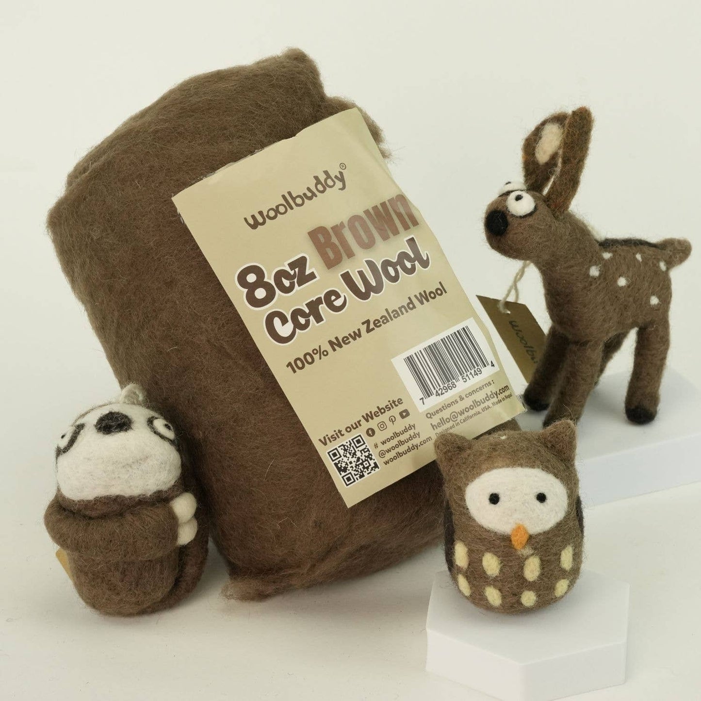 8oz Core Wool for Needle Felting
