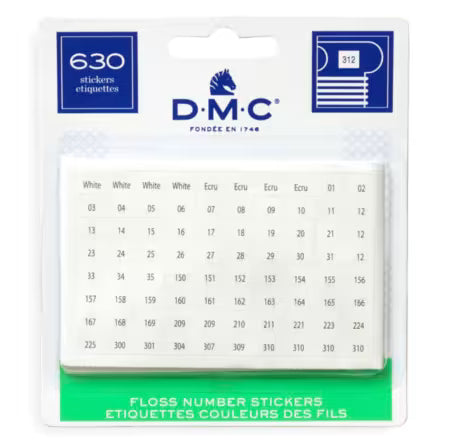 DMC Floss Number Sitckers