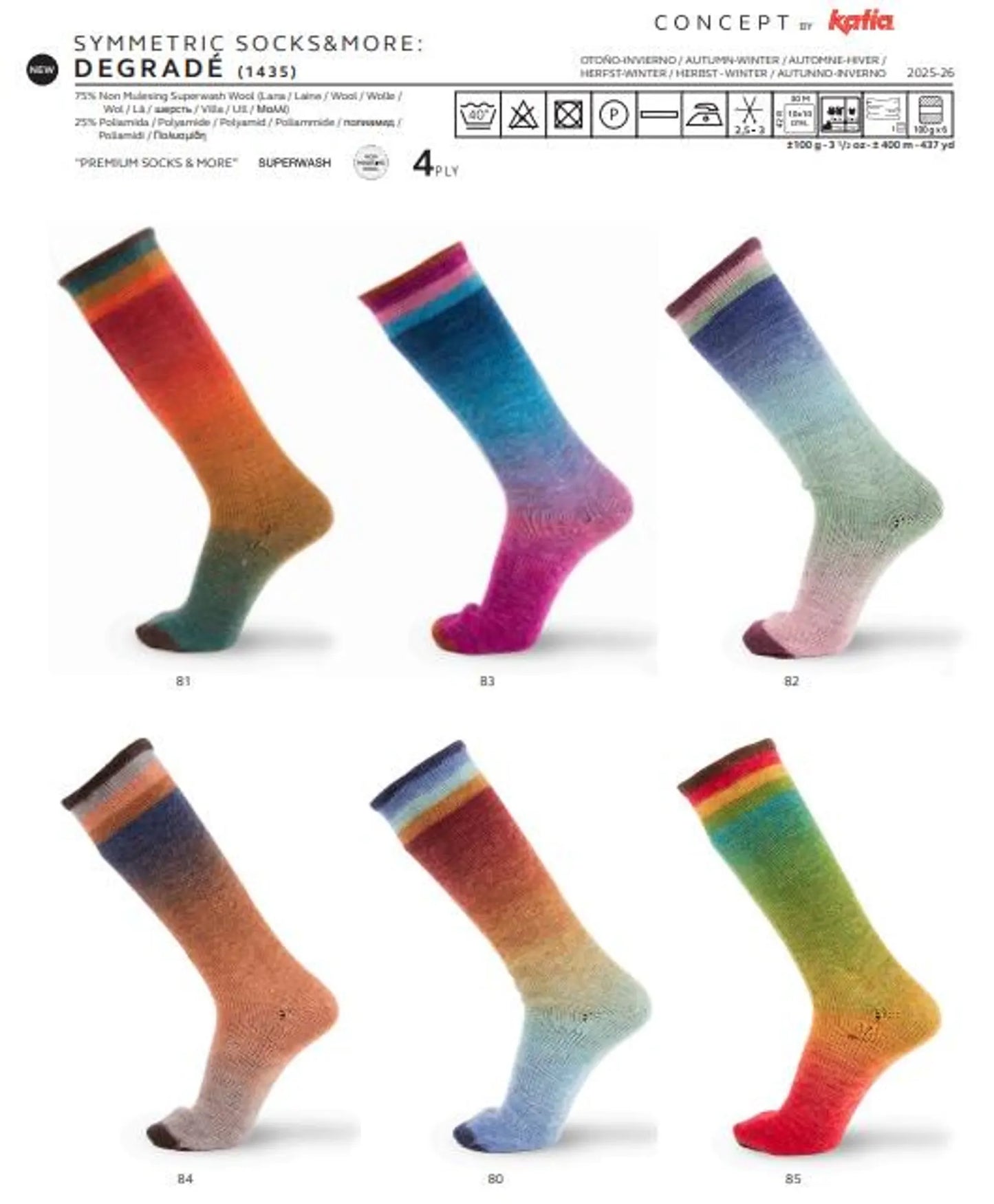 Symmetric Socks Degradé