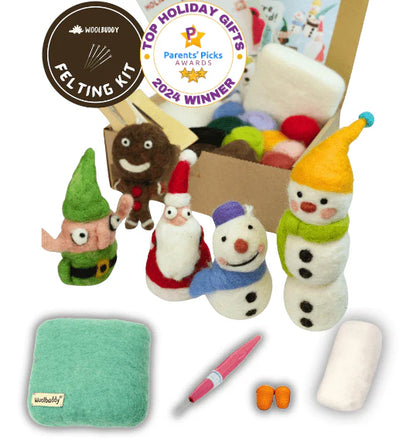Needle Felting Beginner Kit- Holiday Edition