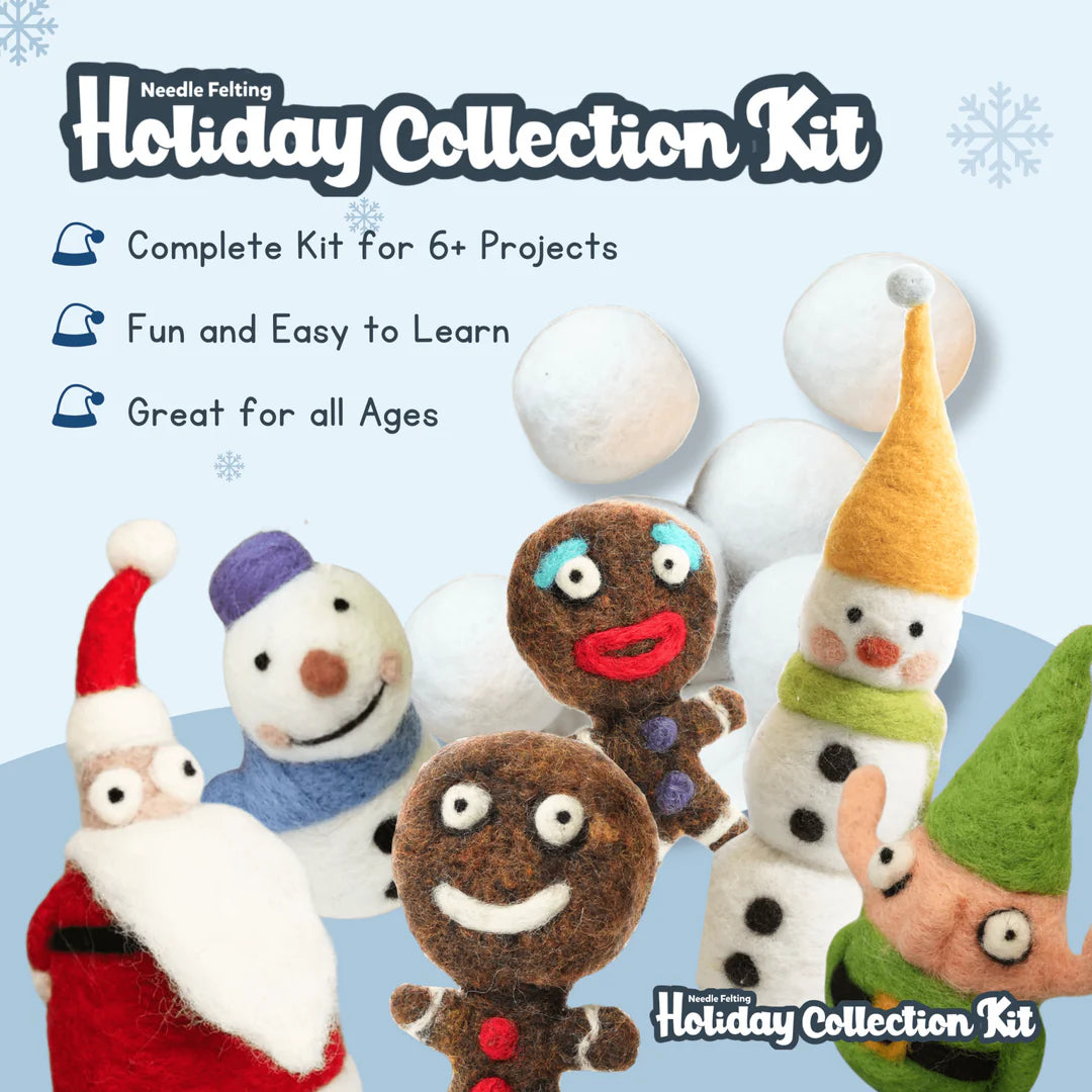 Needle Felting Beginner Kit- Holiday Edition