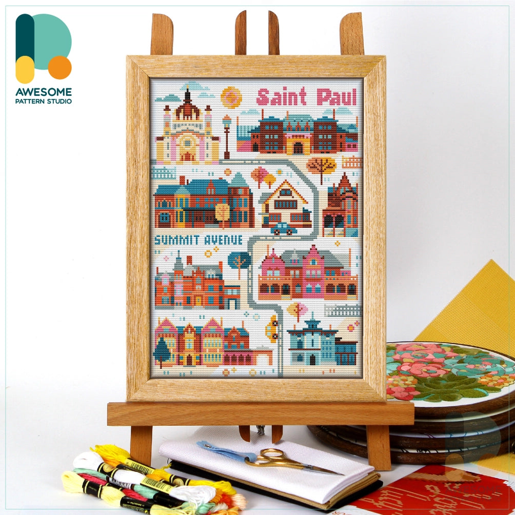 Counted Cross Stitch Kit by Awesome Pattern Studio