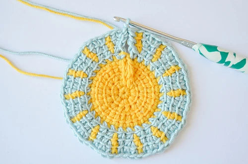 Tunisian 201: Little Sun Coasters